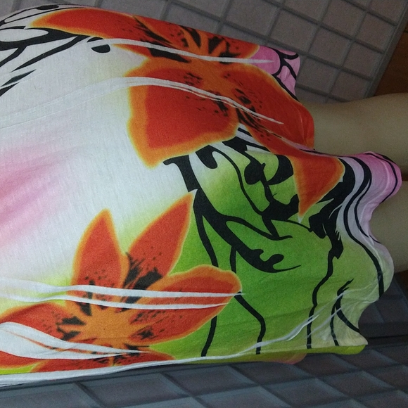 Multi color sleeveless summer dress - Picture 5 of 7